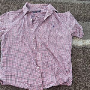 Polo by Ralph Lauren Red and Blue Checkered Shirt